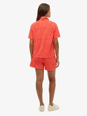 Superdry Orange Country Club Towelling Shorts - Image 2 of 8