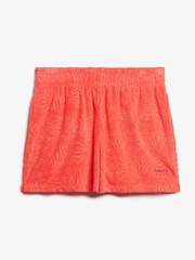Superdry Orange Country Club Towelling Shorts - Image 7 of 8