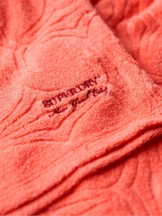 Superdry Orange Country Club Towelling Shorts - Image 8 of 8