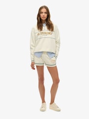 Superdry White Country Club Racer Shorts - Image 2 of 7