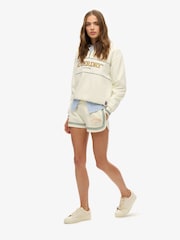Superdry White Country Club Racer Shorts - Image 3 of 7