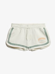 Superdry White Country Club Racer Shorts - Image 6 of 7