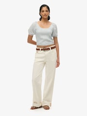 Superdry Smocked Woven Top - Image 3 of 8