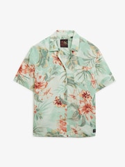 Superdry Green Beach Resort Shirt - Image 5 of 5
