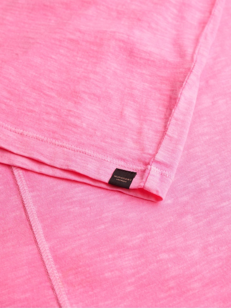 Superdry Pink Studios Dropped Shoulder T-Shirt - Image 6 of 6 Superdry Pink Studios Dropped Shoulder T-Shirt - Image 6 of 6