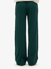 Superdry Green 100% Cotton Essential Logo Wide Leg Joggers - Image 5 of 7
