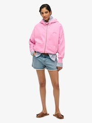 Superdry Purple Essential Logo 100% Cotton Hoodie - Image 3 of 6