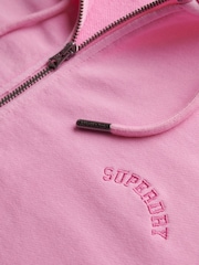 Superdry Purple Essential Logo 100% Cotton Hoodie - Image 6 of 6