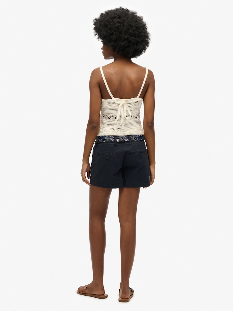 Синий - Superdry классические шорты чинос - Изображение 2 из 6