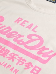Superdry Pink 100% Cotton Vl Neon Scoop Neck Tank - Image 6 of 6