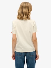 Superdry Cream Lo-Fi Outdoor Relaxed T-Shirt - Image 2 of 4