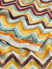 Superdry Green Zig Zag Knit Midi Dress - Image 10 of 10