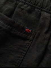 Черный - Superdry Linen Drawstring Trousers - Изображение 9 из 9