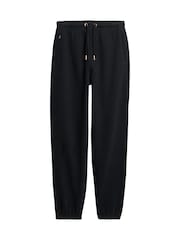 Superdry Black Essential Logo 100% Cotton Joggers - Image 3 of 4