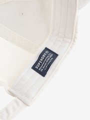 Superdry Cream Vintage Embroidery 100% Cotton Cap - Image 4 of 4