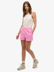 Superdry Pink Essential Logo 100% Cotton Shorts - Image 1 of 6