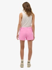 Superdry Pink Essential Logo 100% Cotton Shorts - Image 3 of 6