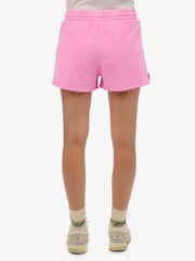 Superdry Pink Essential Logo 100% Cotton Shorts - Image 5 of 6