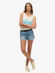 Superdry Natural 100% Cotton Vl Neon Scoop Neck Tank - Image 3 of 6
