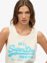 Superdry Natural 100% Cotton Vl Neon Scoop Neck Tank - Image 4 of 6