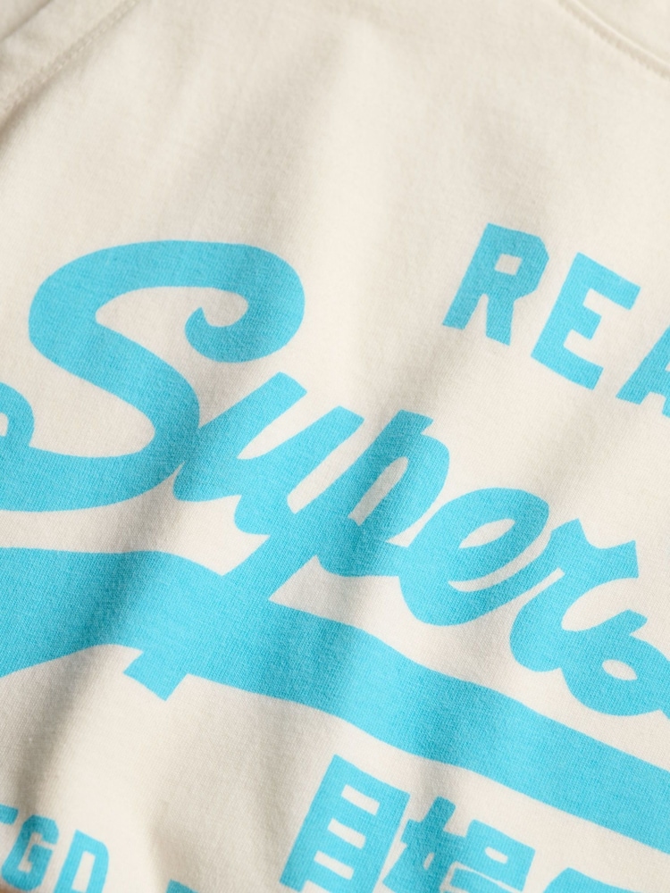Superdry Natural 100% Cotton Vl Neon Scoop Neck Tank - Image 6 of 6