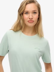 Verde - Superdry Essential Logo Embroidered T-Shirt - Imagen 4 de 7