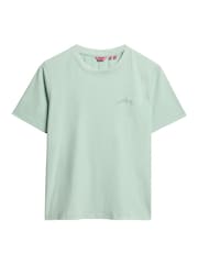 Verde - Superdry Essential Logo Embroidered T-Shirt - Imagen 6 de 7
