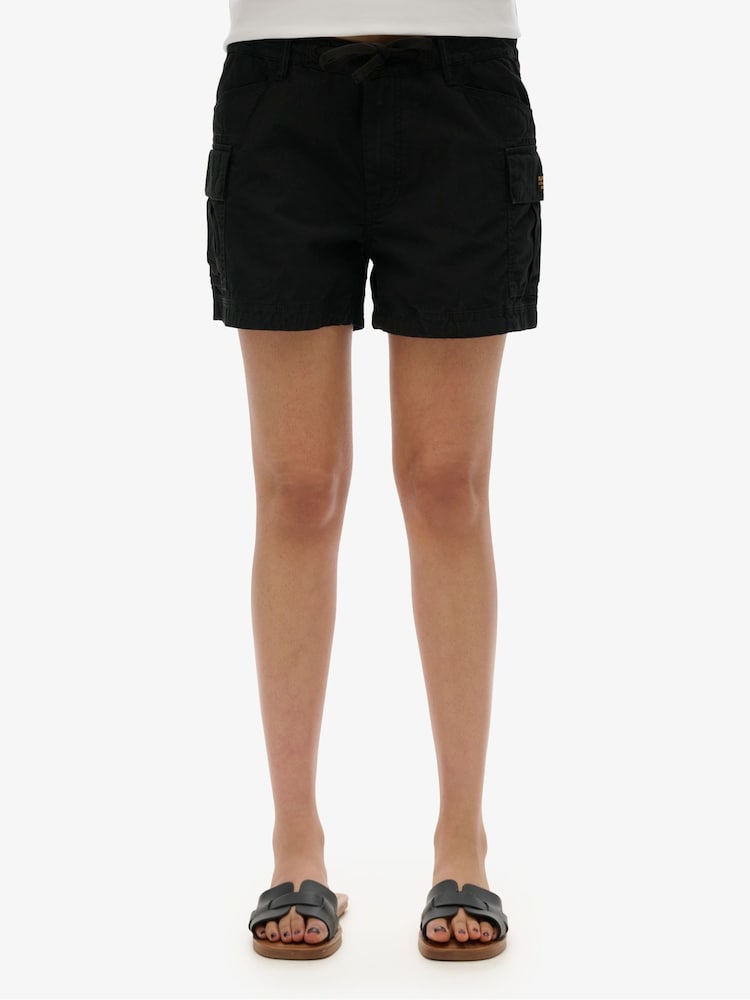 Superdry Black Cargo Hot 100% Cotton Short - Image 2 of 5