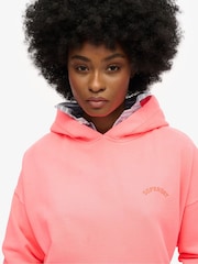 Superdry Orange Essential Logo Zip Hoodie - Image 3 of 6