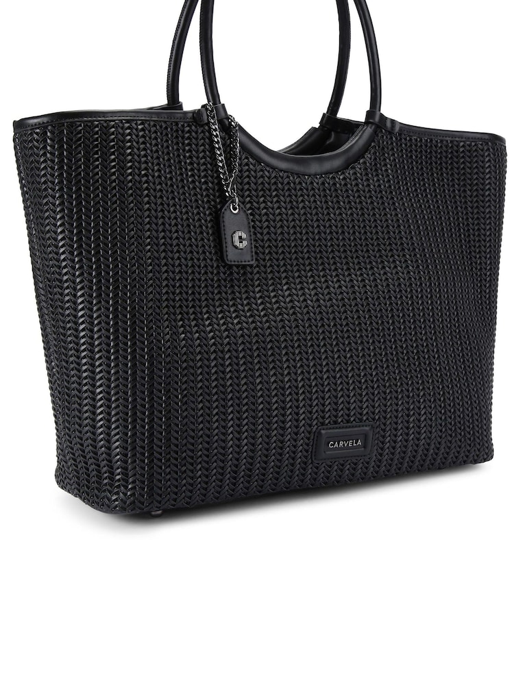 Carvela Sardinia Weave Tote Black Bag - Image 2 of 4