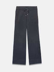 Mint Velvet Grey Cotton Blend Wide Joggers - Image 5 of 6