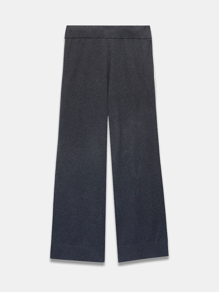 Mint Velvet Grey Cotton Blend Wide Joggers - Image 6 of 6 Mint Velvet Grey Cotton Blend Wide Joggers - Image 6 of 6