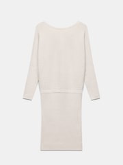 Mint Velvet Cream Batwing Knit Dress - Image 7 of 8