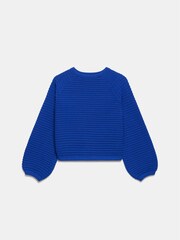 Mint Velvet Blue Cotton Ribbed Jumper - Image 6 of 8