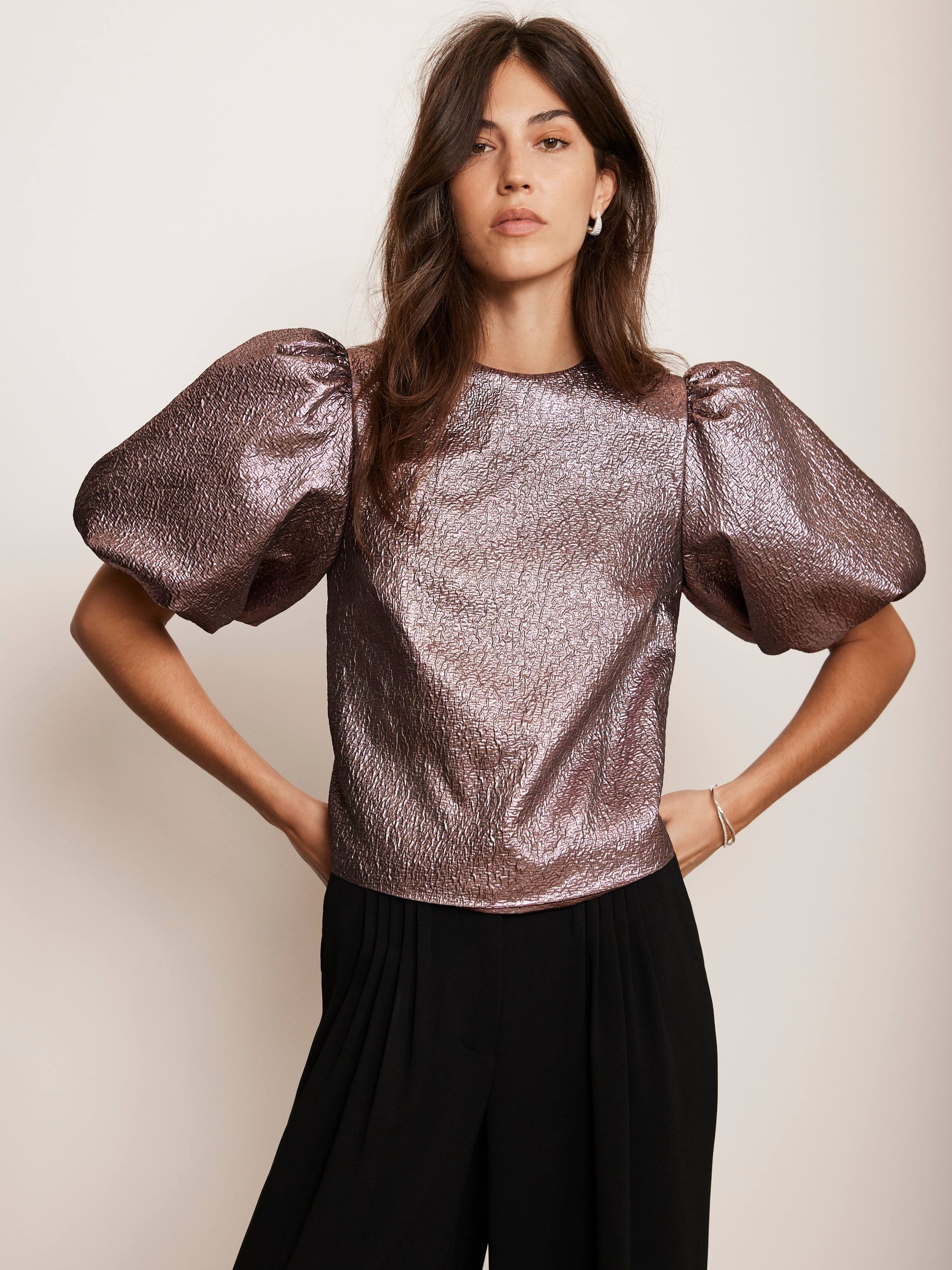 Mint velvet metallic top clearance