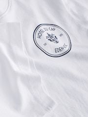 Sporty & Rich White Eden Crest Kennedy T-Shirt - Image 10 of 12