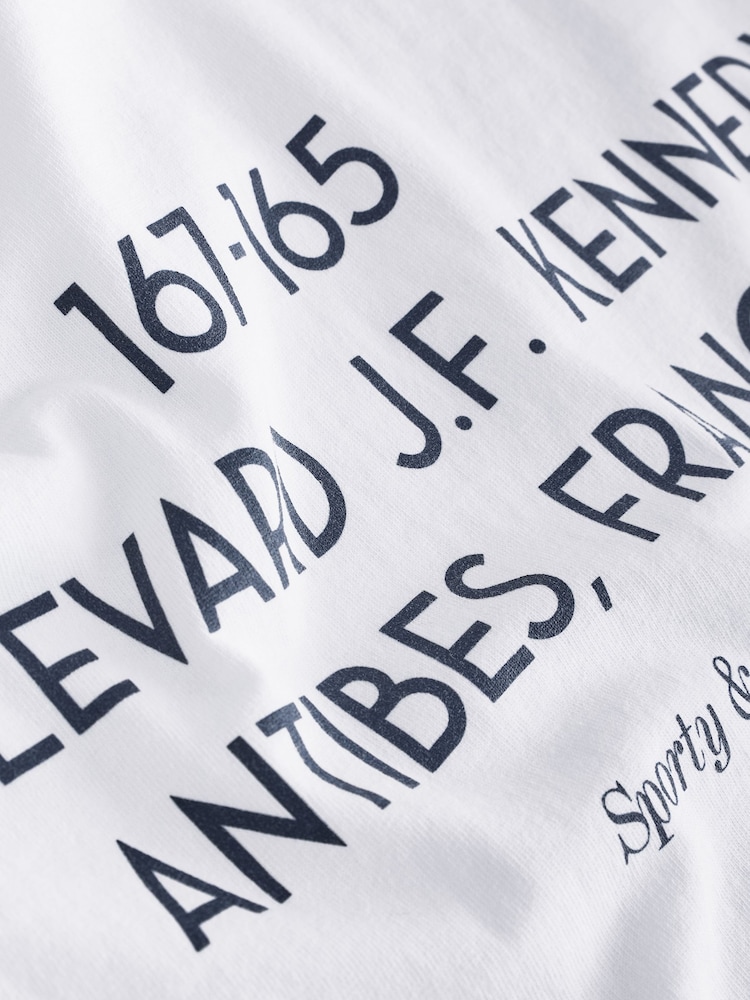 Sporty & Rich White Eden Crest Kennedy T-Shirt - Image 12 of 12