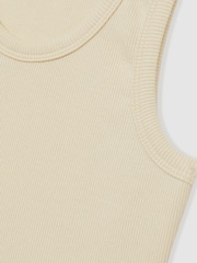Reiss Lemon Violet 9-13 yrs Cotton Blend Ribbed Vest - Image 4 of 4
