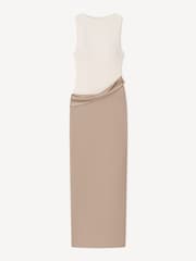 Nanushka Cream Cobee Two Tone Maxi Dress - Image 6 of 6
