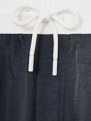 Reiss Navy/White Cano Colour-Block Piped-Trim Swim Shorts - Image 6 of 6