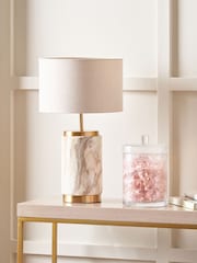 Pacific Natural Stone Effect Ceramic Table Lamp - Image 1 of 6