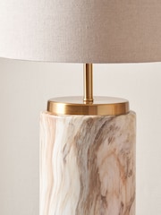 Pacific Natural Stone Effect Ceramic Table Lamp - Image 2 of 6