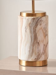 Pacific Natural Stone Effect Ceramic Table Lamp - Image 3 of 6