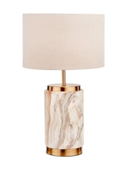 Pacific Natural Stone Effect Ceramic Table Lamp - Image 5 of 6
