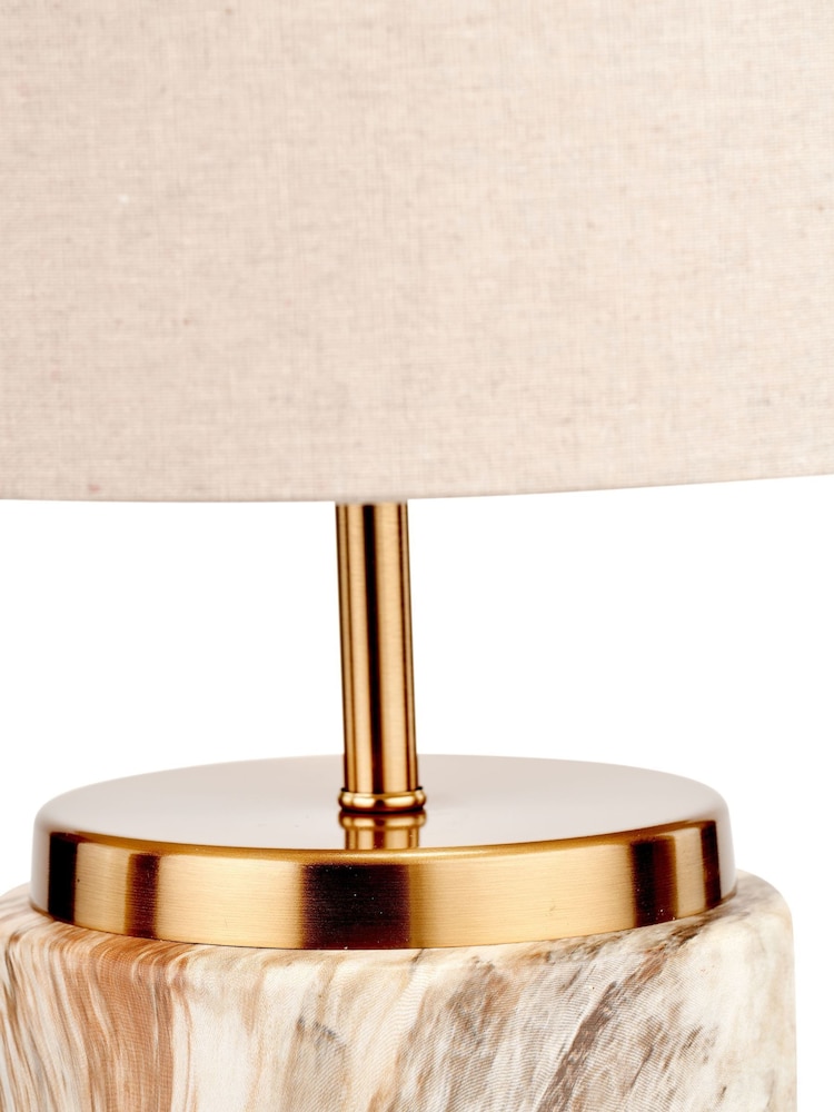 Pacific Natural Stone Effect Ceramic Table Lamp - Image 6 of 6