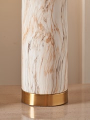 Pacific Natural Effect Ceramic Tall Table Lamp - Image 2 of 6