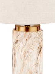 Pacific Natural Effect Ceramic Tall Table Lamp - Image 6 of 6