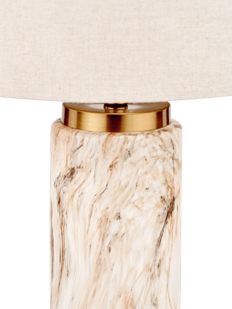 Pacific Natural Effect Ceramic Tall Table Lamp - Image 6 of 6