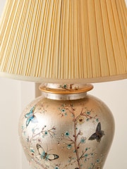 Pacific Gold Butterfly Ceramic Table Lamp - Image 3 of 6