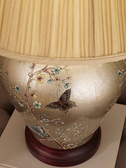 Pacific Gold Butterfly Ceramic Table Lamp - Image 5 of 6